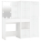 VidaXL vidaXL LED Dressing Table with 2 Cabinets White Engineered Wood Makeup Table 1