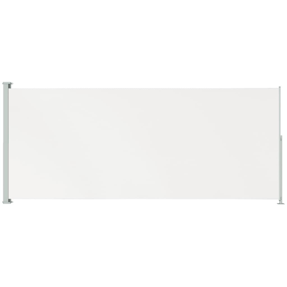 Vidaxl Patio Retractable Side Awning 220X500 Cm Blind Screen Sunshade Grey
