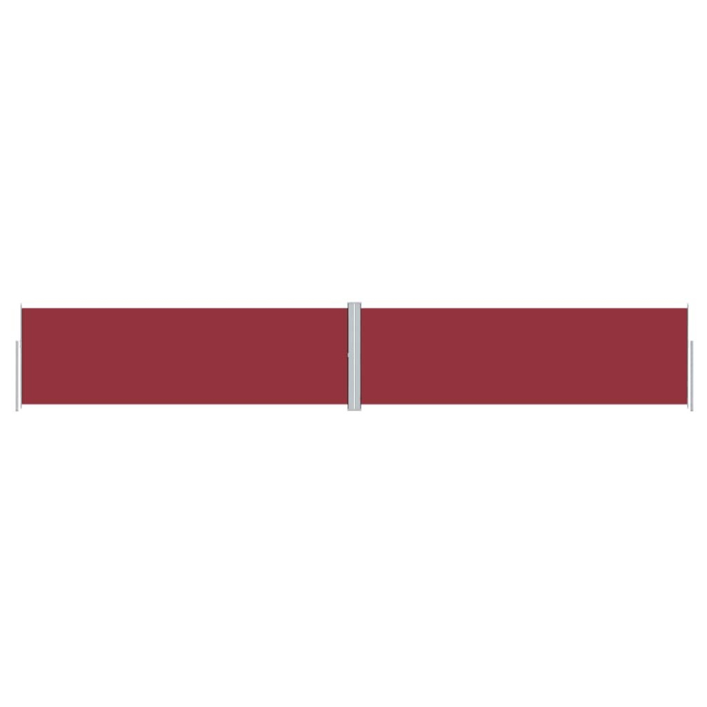 Vidaxl (Red, 160 X 1000 Cm) Retractable Side Awning Garden Privacy Screen Multi Colours Multi Sizes