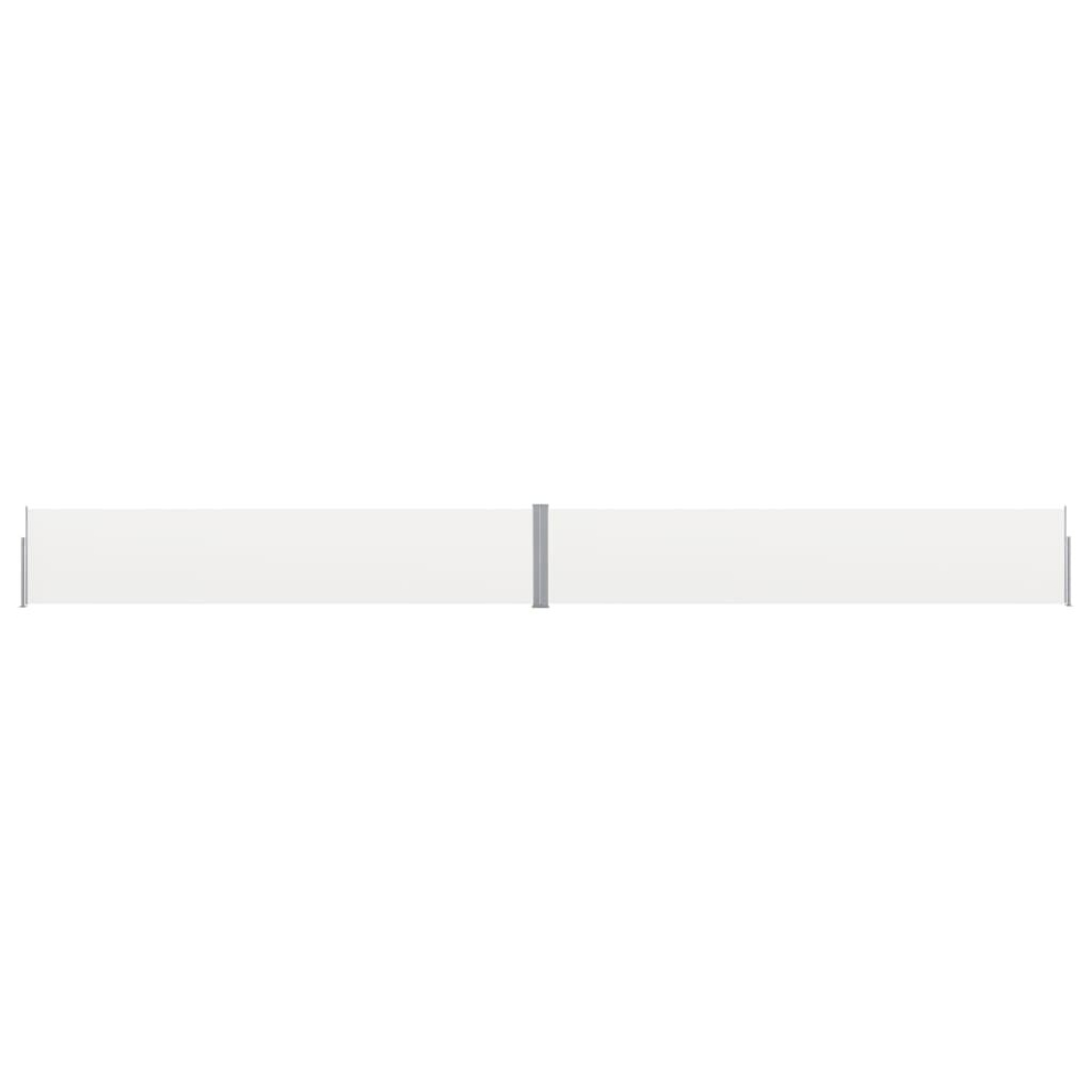 Vidaxl Patio Retractable Side Awning 140X1200 Cm Cream Garden Privacy Screen