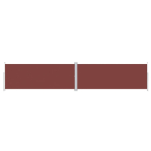 (brown, 200 x 1000 cm) vidaXL Retractable Side Awning Balcony Windscreen Patio Sun Protection Screen