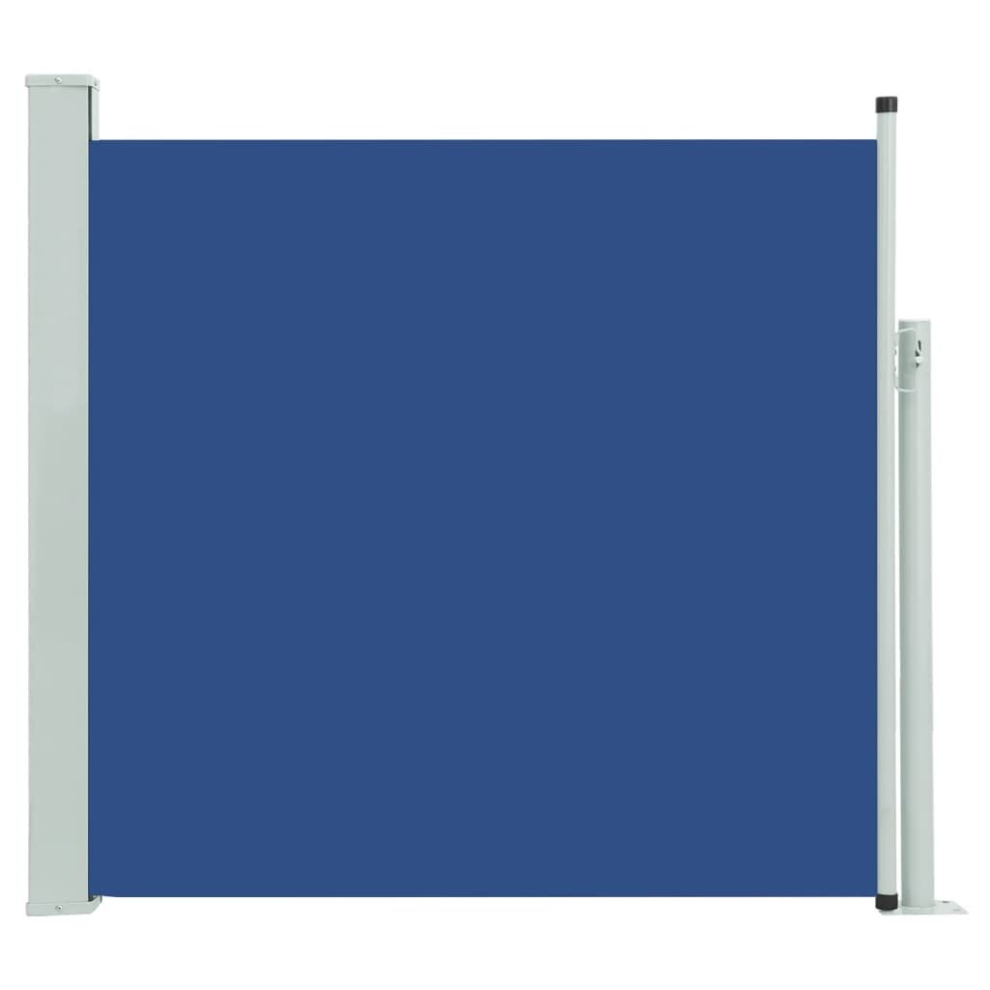 vidaXL Patio Retractable Side Awning 170x300 cm Blue Garden Privacy Screen