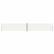 vidaXL Ausziehbare Seitenmarkise Creme 63x393,7