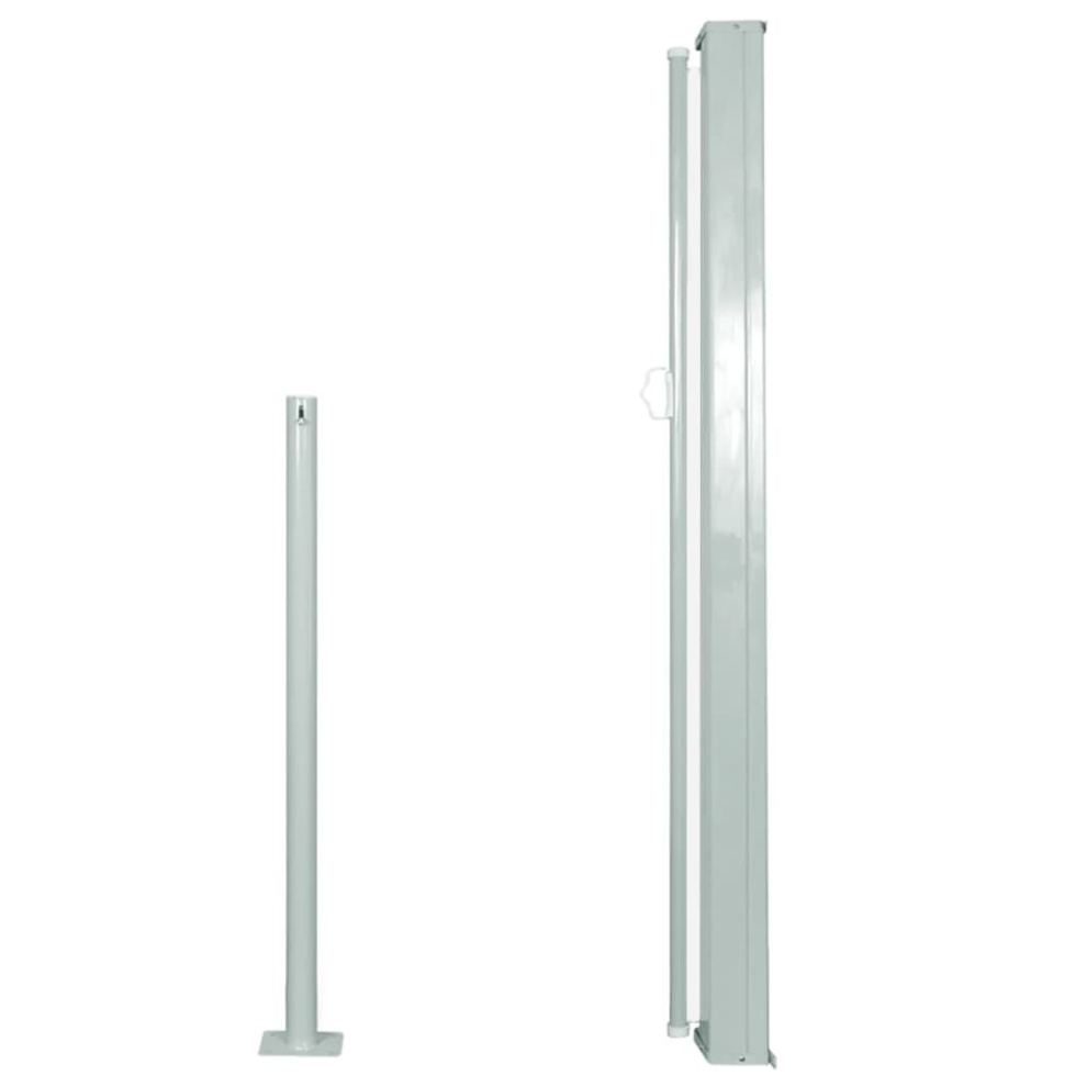 vidaXL Retractable Side Awning 120x300cm Cream Garden Privacy Screen Blind