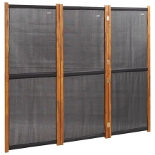 (black, 210 x 180 cm) vidaXL Room Divider Wall Partition Screen Panel Room Separator Privacy Screen