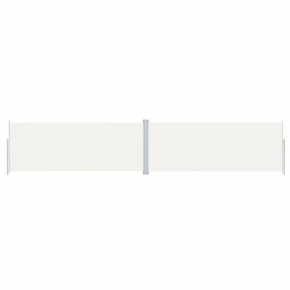 Vidaxl (Cream, 200 X 1000 Cm) Retractable Side Awning Balcony Windscreen Patio Sun Protection Screen