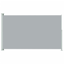 vidaXL Patio Retractable Side Awning Grey Outdoor Privacy Screen Sunshade Garden