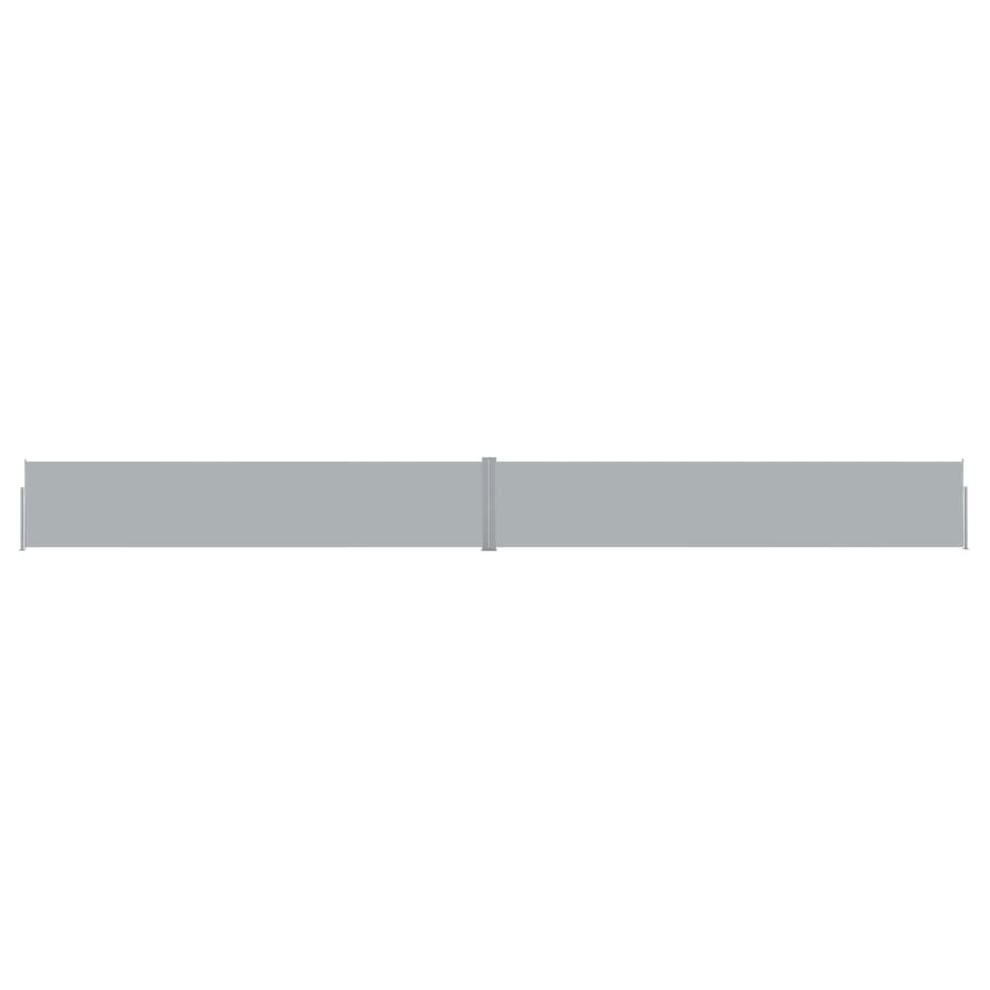 Vidaxl Patio Retractable Side Awning 140X1200 Cm Anthracite Privacy Screen