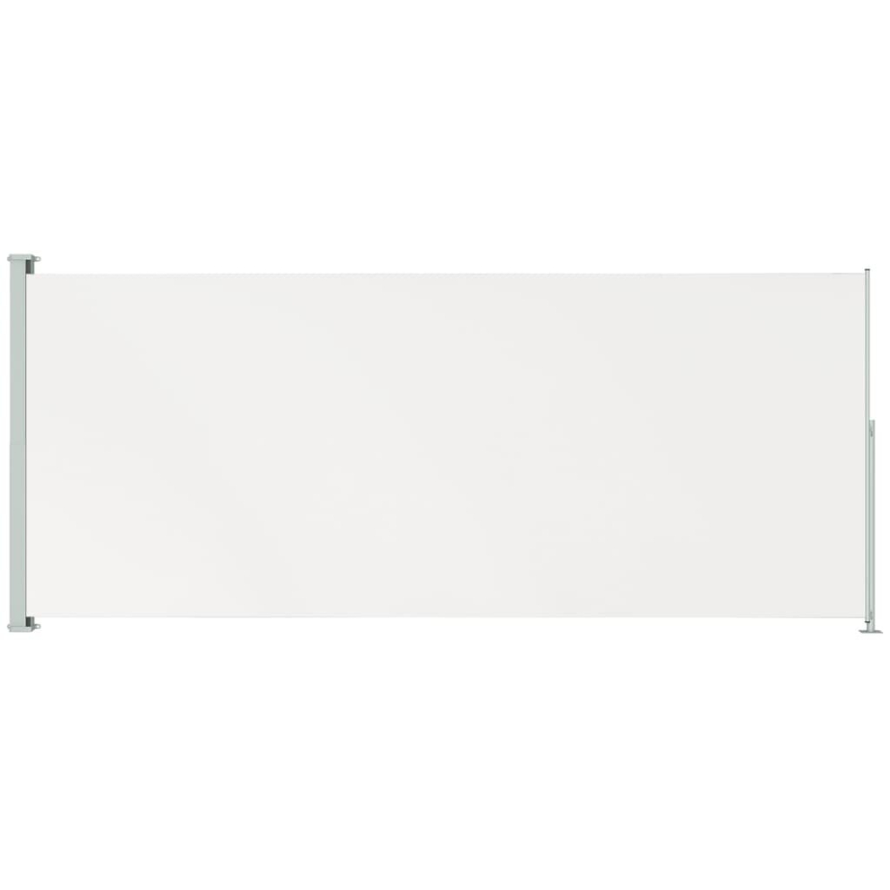 Vidaxl Patio Retractable Side Awning 220X500 Cm Cream Blind Screen Sunshade