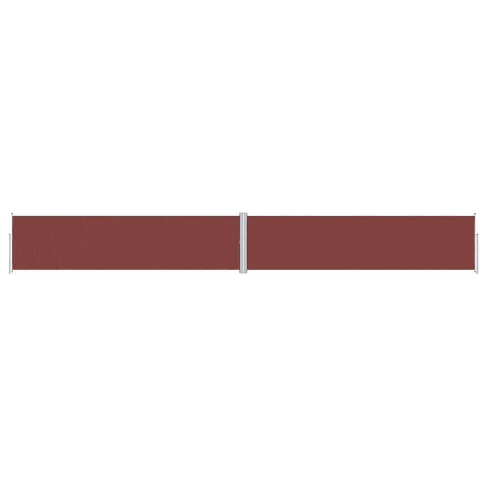 Vidaxl (Brown, 160 X 1200 Cm) Retractable Side Awning Garden Privacy Screen Multi Colours Multi Sizes
