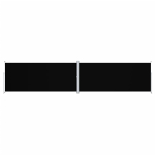 (black, 220 x 1000 cm) vidaXL Retractable Side Awning Balcony Windscreen Patio Sun Protection Screen