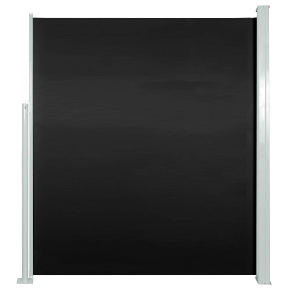 Vidaxl Patio Terrace Side Awning 160X300cm Black Balcony Sun Shade Screen