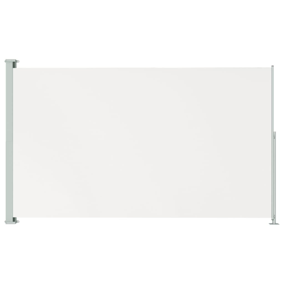 Vidaxl Patio Retractable Side Awning Cream Privacy Screen Garden Sun Shade