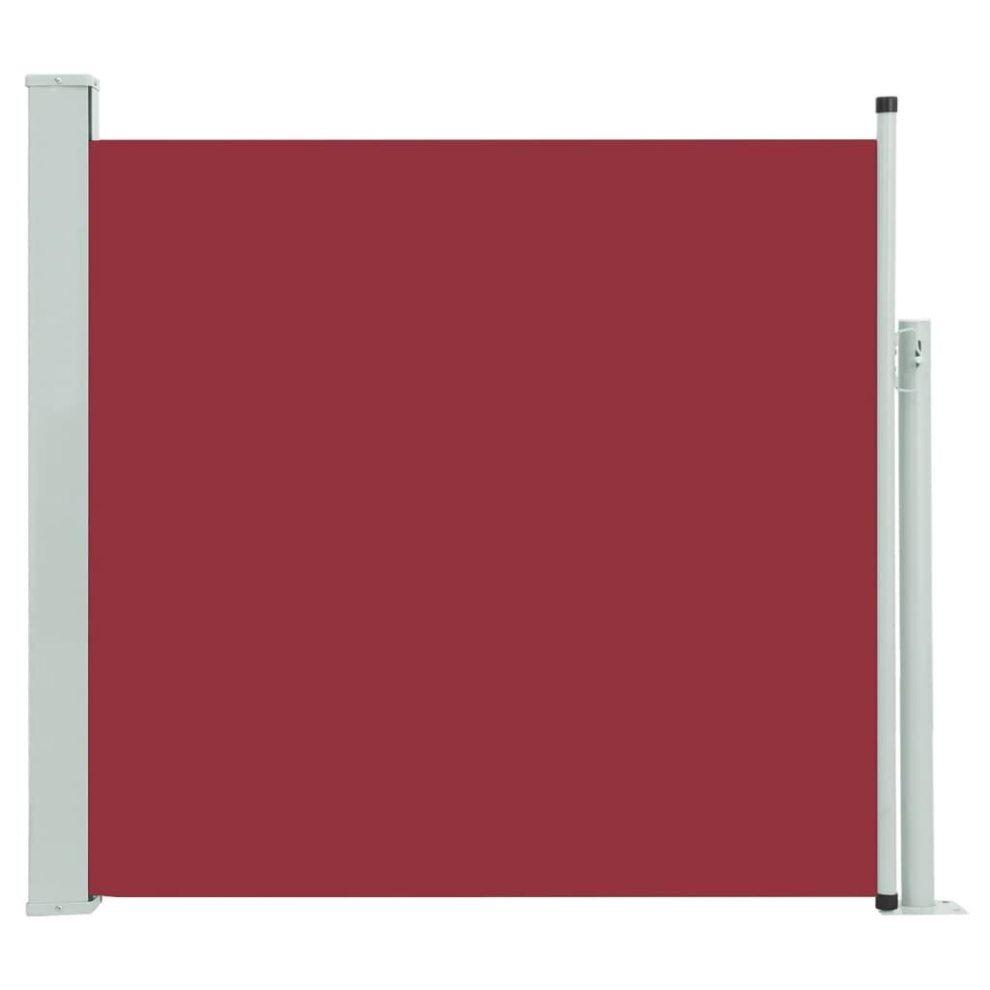 vidaXL Patio Retractable Side Awning 170x300 cm Red Garden Privacy Screen