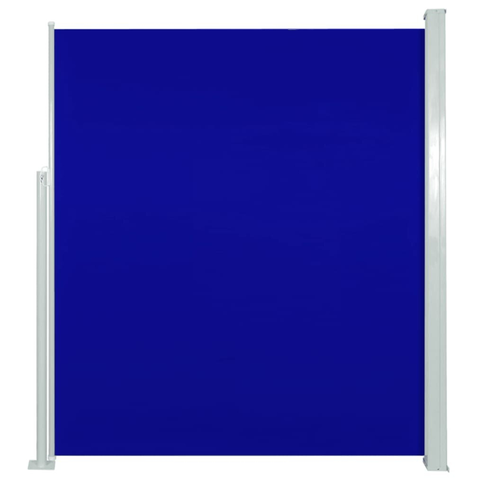 Vidaxl Patio Terrace Side Awning 160X300cm Blue Retractable Balcony Sunshade
