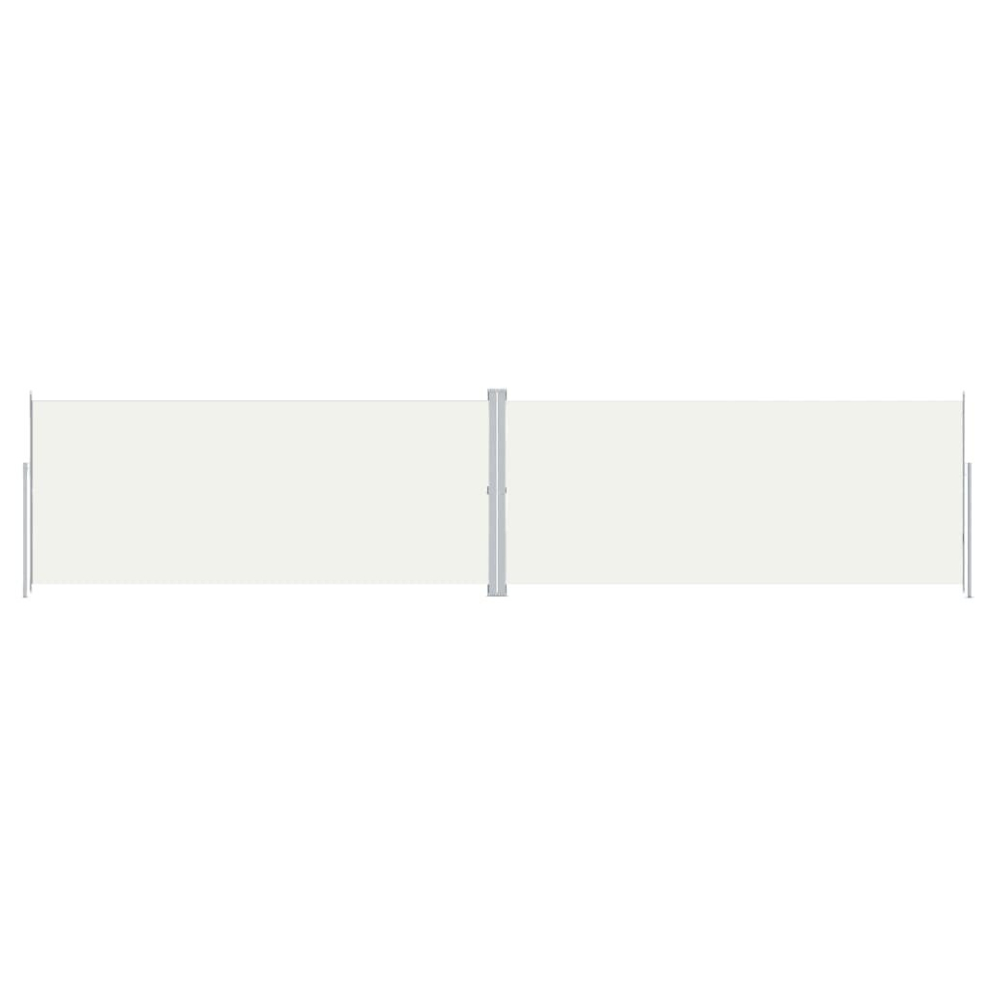Vidaxl (Cream, 220 X 1000 Cm) Retractable Side Awning Balcony Windscreen Patio Sun Protection Screen