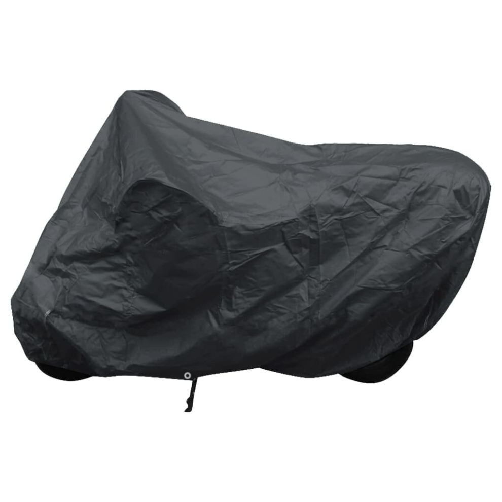 vidaXL Motorcycle Cover Grey Polyester Motorbike Shelter Protector Hand Tool
