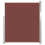 VidaXL vidaXL Patio Retractable Side Awning 160x300cm Brown Privacy Screen Blind 1