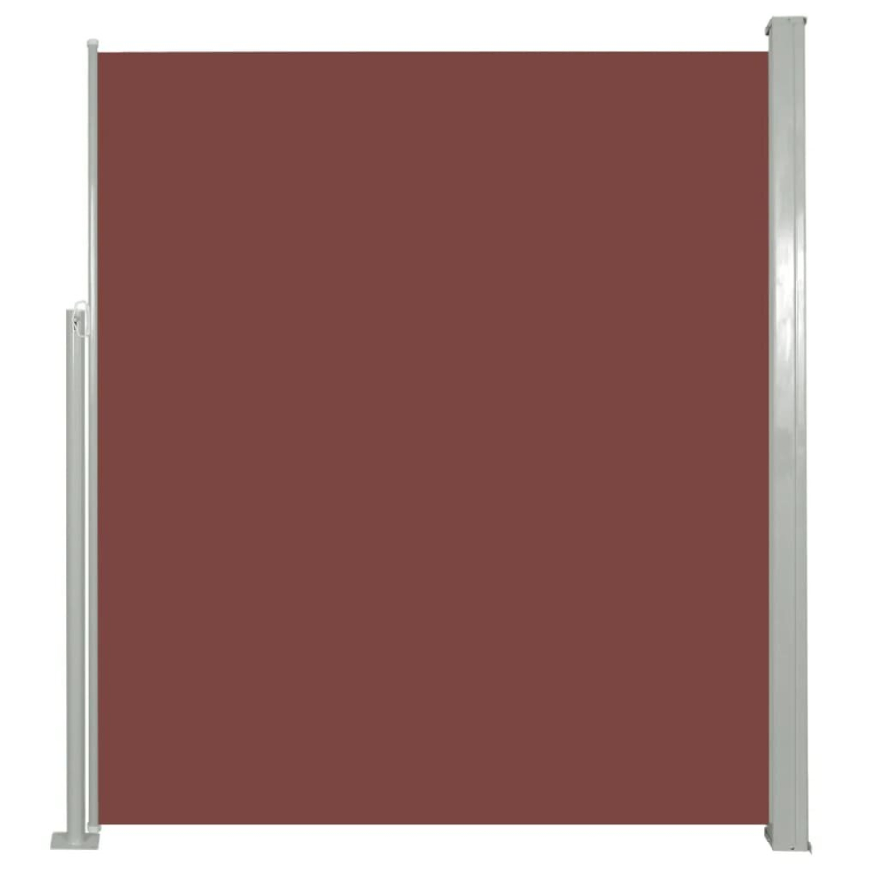 vidaXL Patio Retractable Side Awning 160x300cm Brown Privacy Screen Blind