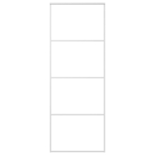 vidaXL Sliding Door Frosted ESG Glass and Aluminium 76x205 cm White Barn Door