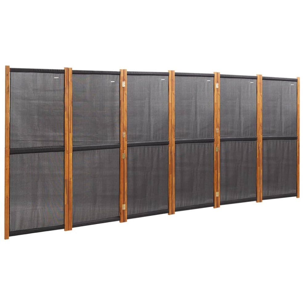 Vidaxl (, 420 X 180 Cm) Room Divider Wall Partition Screen Panel Room Separator Privacy Screen Black