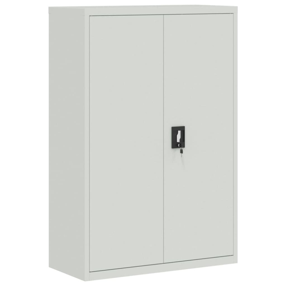 vidaXL Office Cabinet 90x40x140cm Steel Grey Filing Storage File Unit Cupboard