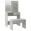 VidaXL vidaXL Dressing Table Set with LED Concrete Grey Engineered Wood Makeup Table 1