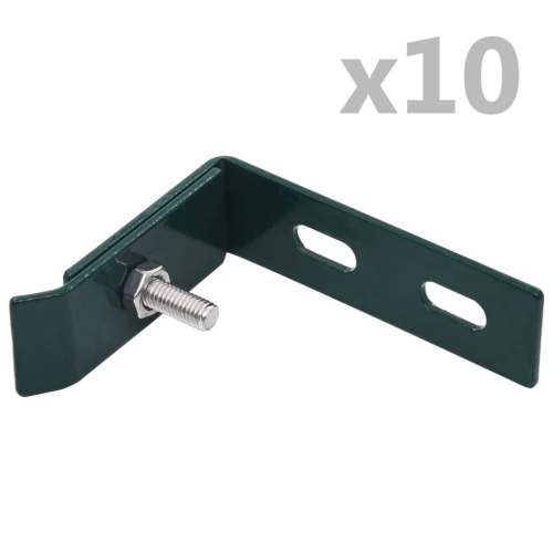 VidaXL vidaXL Wall Corner Connector 10 Sets Green Elbow Fence Accessory Connection