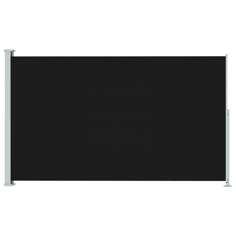 Vidaxl Patio Retractable Side Awning 200X300 Cm Black Privacy Screen Sunshade