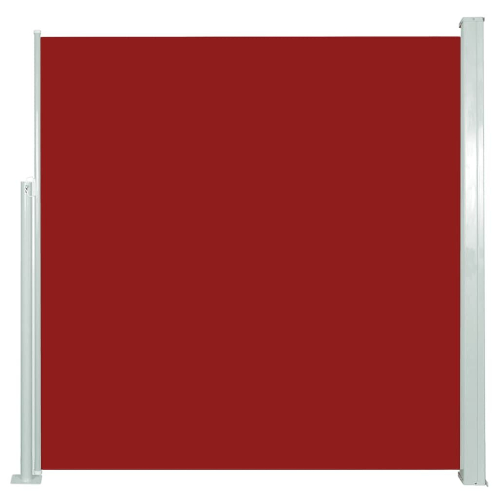 Vidaxl Retractable Side Awning 140X300cm Red Garden Privacy Sun Screen Blind