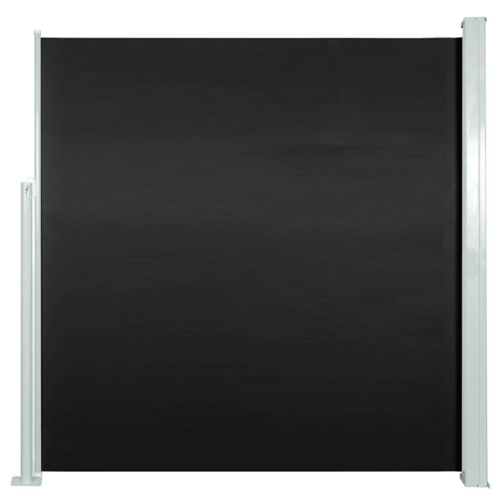 Vidaxl Retractable Side Awning 140X300cm Black Patio Privacy Screen Blind