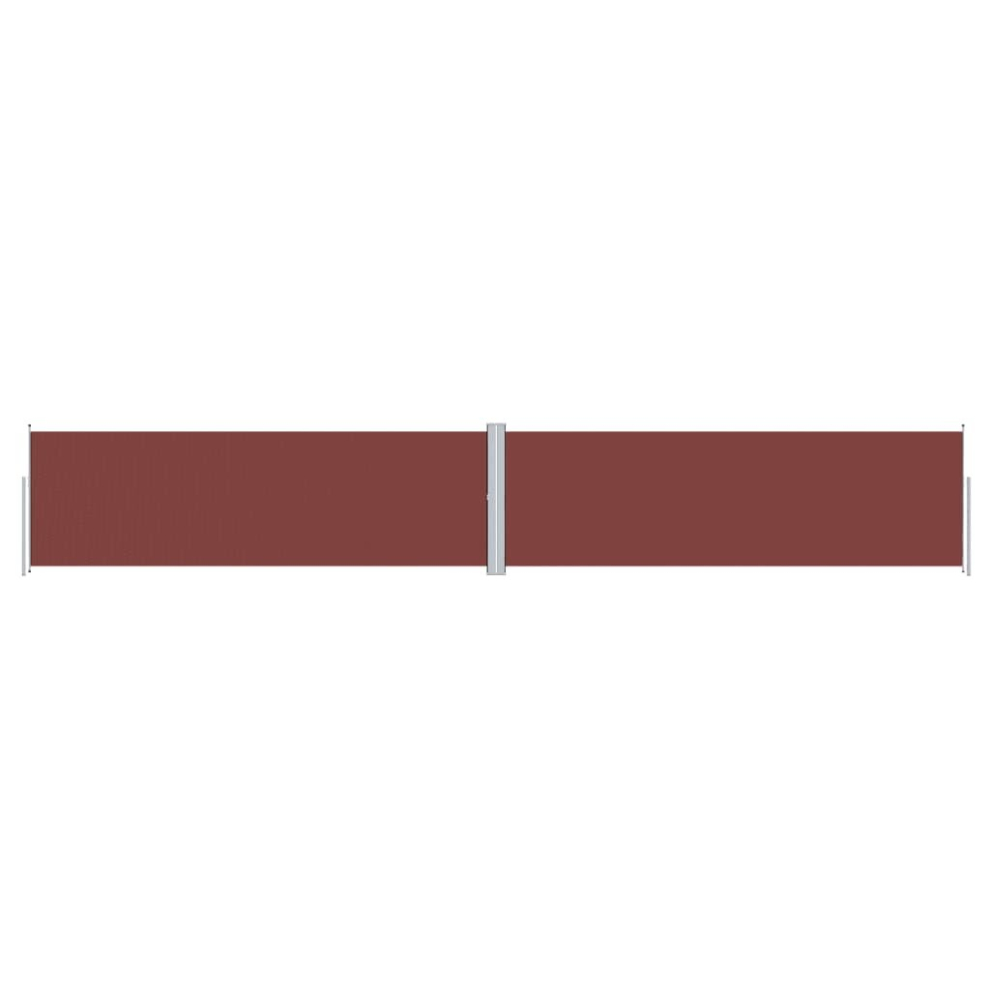 Vidaxl (Brown, 160 X 1000 Cm) Retractable Side Awning Garden Privacy Screen Multi Colours Multi Sizes