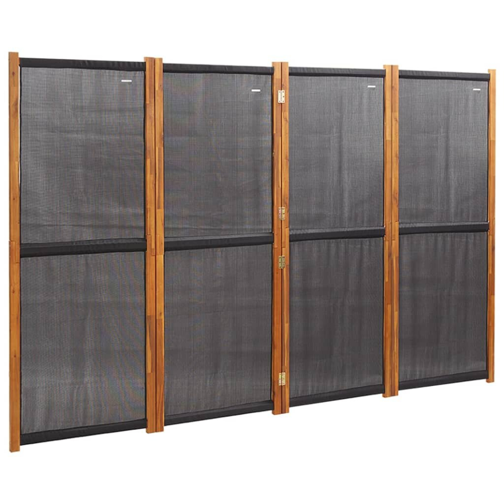 Vidaxl (, 280 X 180 Cm) Room Divider Wall Partition Screen Panel Room Separator Privacy Screen Black