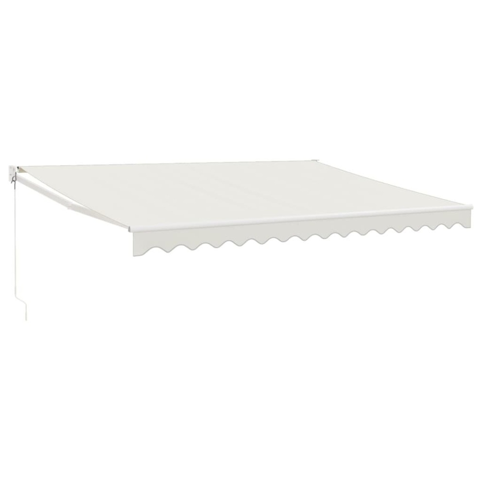 vidaXL Retractable Awning Patio Awning Canopy Cream 4x3 m Fabric and Aluminium