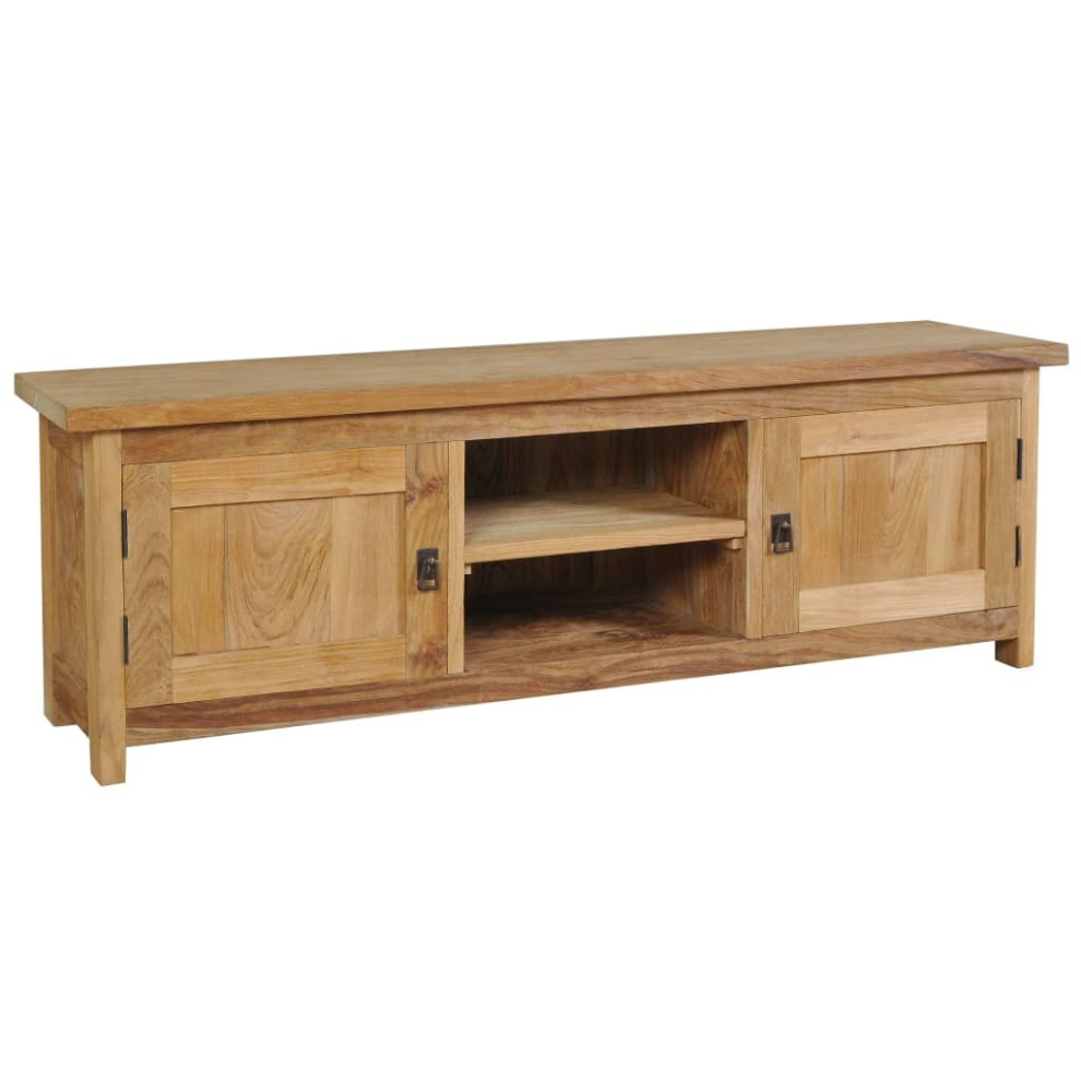 vidaXL Solid Teak TV Cabinet 120x30x40 cm Living Room Side Cabinet Sideboard