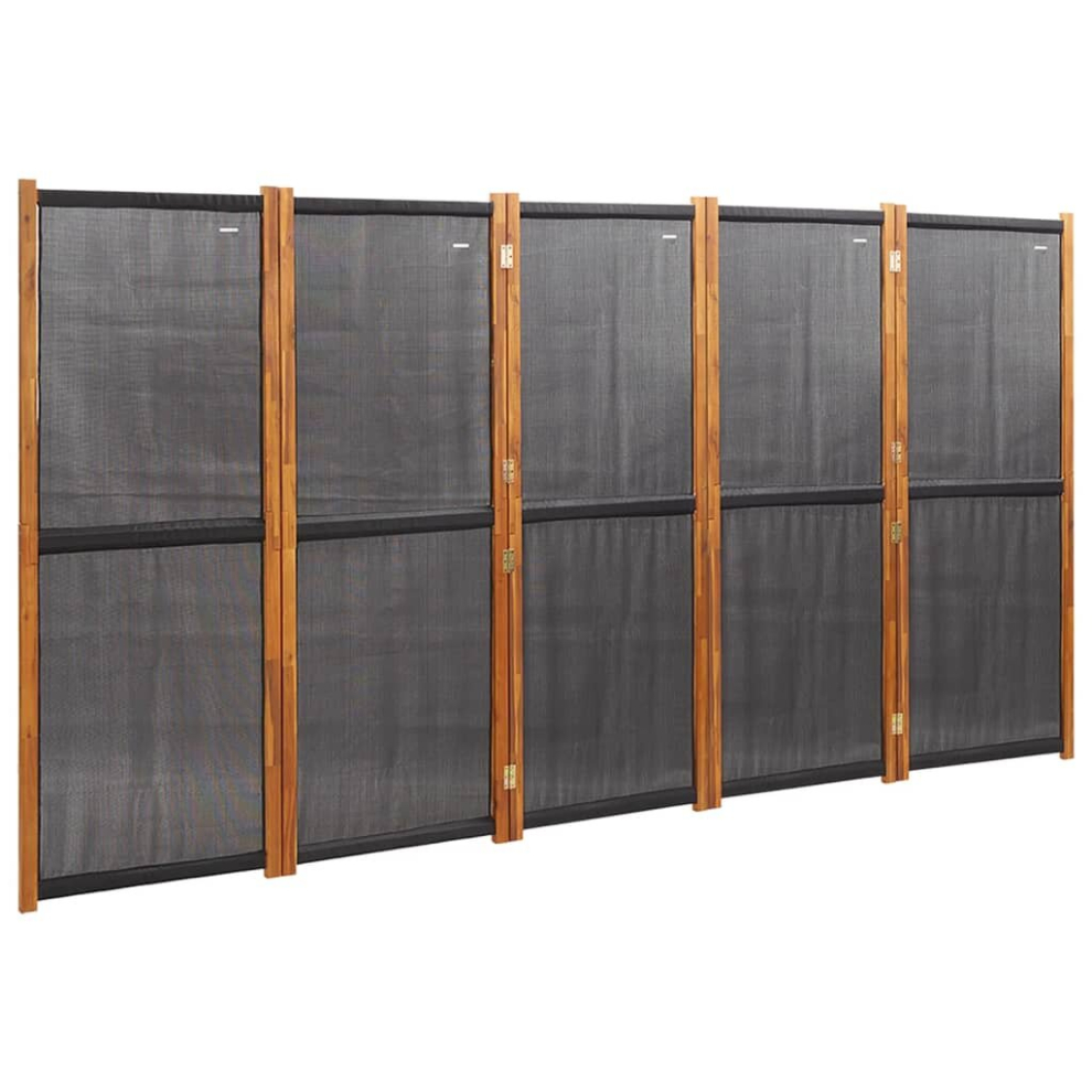 Vidaxl (, 350 X 180 Cm) Room Divider Wall Partition Screen Panel Room Separator Privacy Screen Black