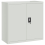 VidaXL vidaXL Office Cabinet with 2 Doors Grey 90cm Steel 2 Shelves Storage Locker 1