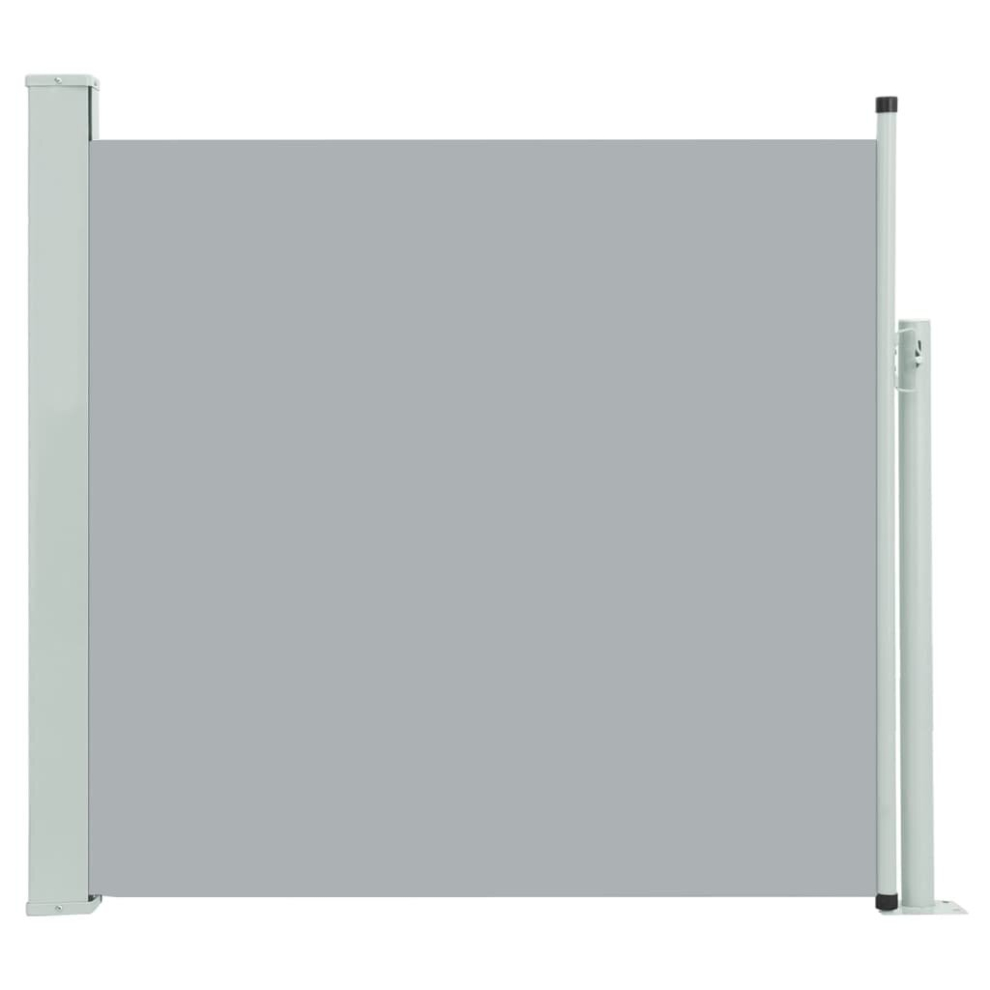 vidaXL Patio Retractable Side Awning 170x300cm Grey Privacy Garden Screen