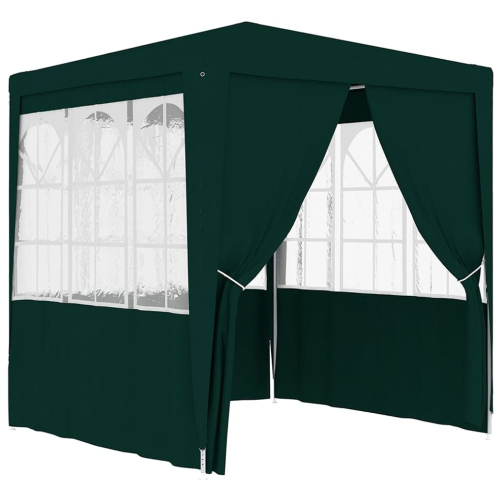 vidaXL Professional Party Tent with Side Walls 2.5x2.5m Green Canopy Gazebo