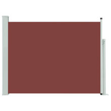 vidaXL udtrækkelig sidemarkise til terrasse 140 x 500 cm brun