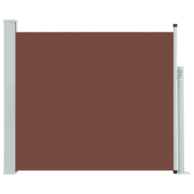 vidaXL udtrækkelig sidemarkise til terrasse 100 x 300 cm brun