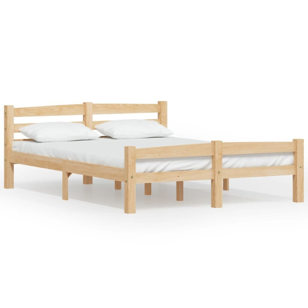 Vidaxl Bed Frame 120X200 Cm Wooden Bed Frame Bed Base Room Furniture Stead