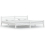 VidaXL vidaXL Solid Wood Pine Bed Frame White 200x200 cm Wooden Bedstead Bed Base 1