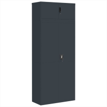 (anthracite, 90 x 40 x 220 cm) vidaXL File Cabinet Storage Cabinet Office Filing Cabinet Storage Unit Steel