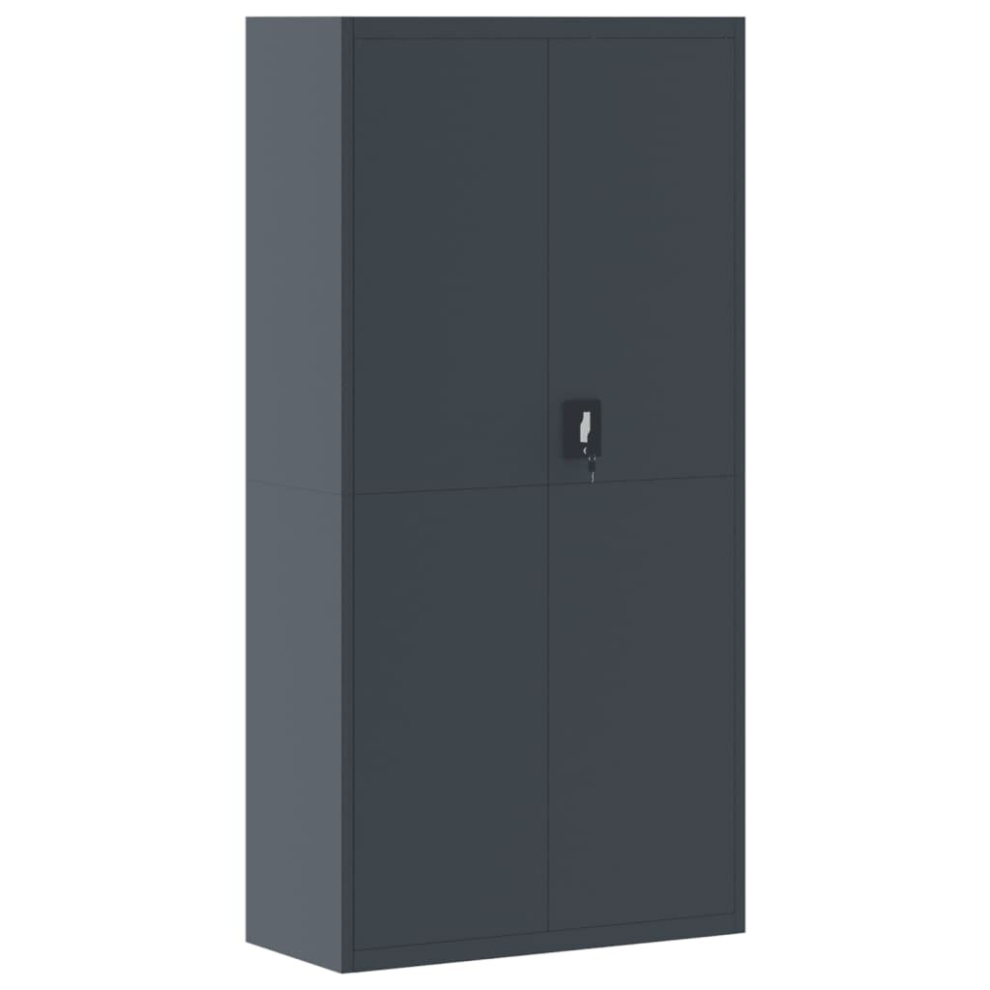 Vidaxl (Anthracite, 90 X 40 X 180 Cm) Office Cabinet Steel Filing Storage File Cabinet Cupboard Under Desk