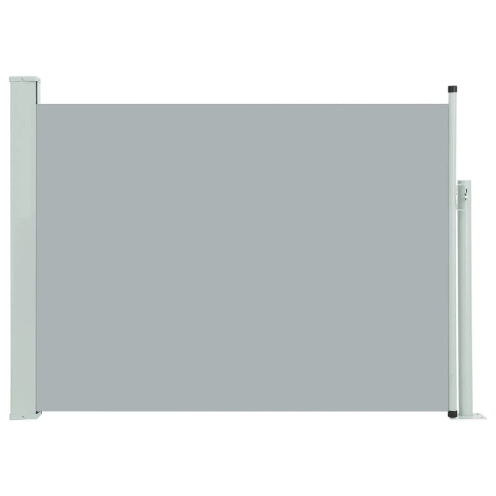 Vidaxl Patio Retractable Side Awning 100X500cm Grey Privacy Garden Screen