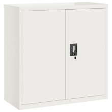 (white, 90 x 40 x 90 cm) vidaXL Office Cabinet Steel Filing Storage File Cabinet Cupboard Under Desk
