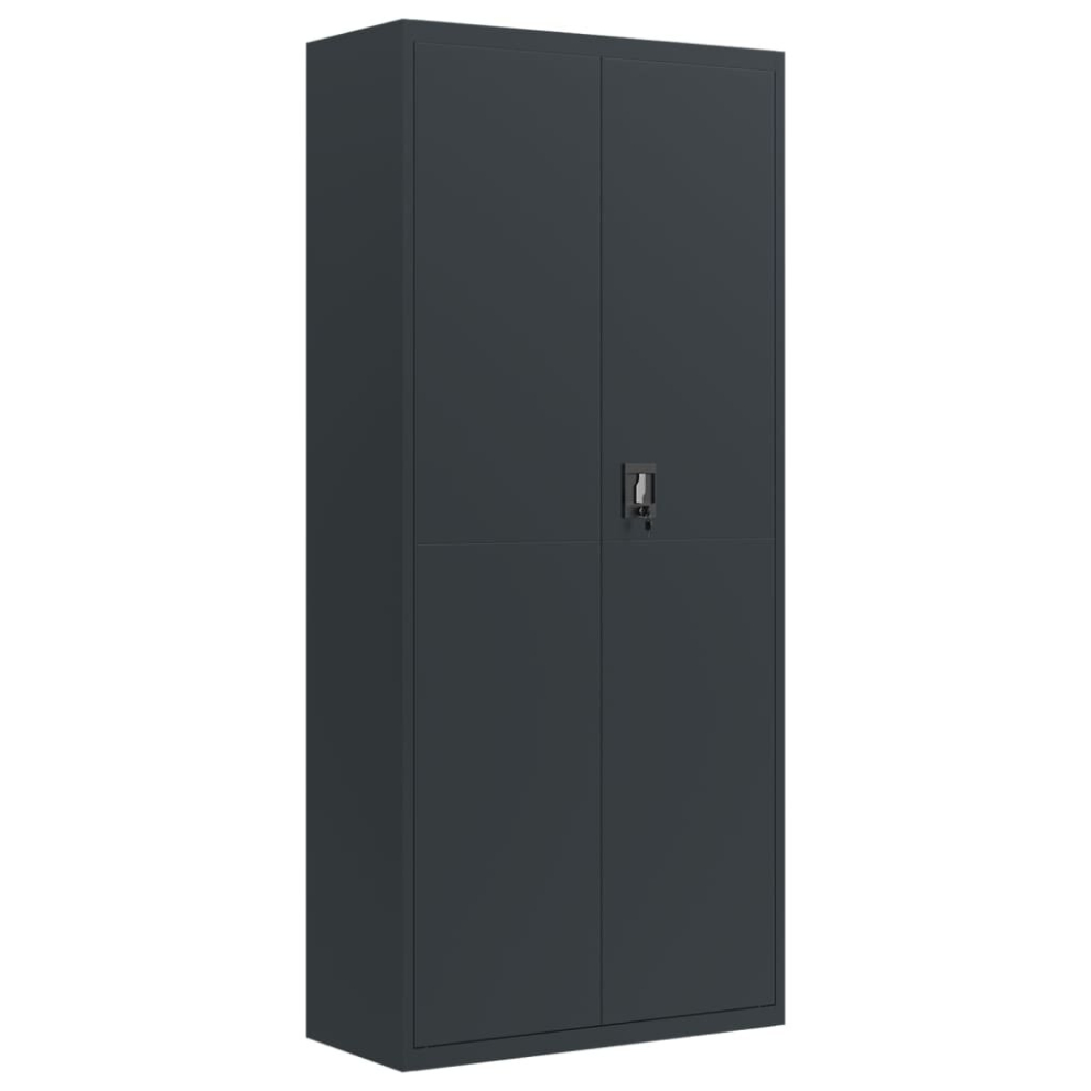 Vidaxl (Anthracite, 90 X 40 X 200 Cm) Office Cabinet Steel Filing Storage File Cabinet Cupboard Under Desk