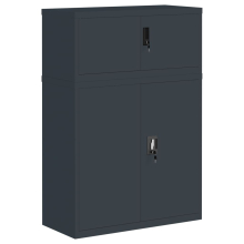 (anthracite, 90 x 40 x 130 cm) vidaXL File Cabinet Storage Cabinet Office Filing Cabinet Storage Unit Steel