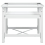 VidaXL vidaXL Washing Machine Pedestal Washing Machine Stand with Pull-Out Shelf White 8